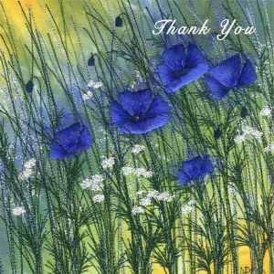 Blue Himalayan Poppies Thank You